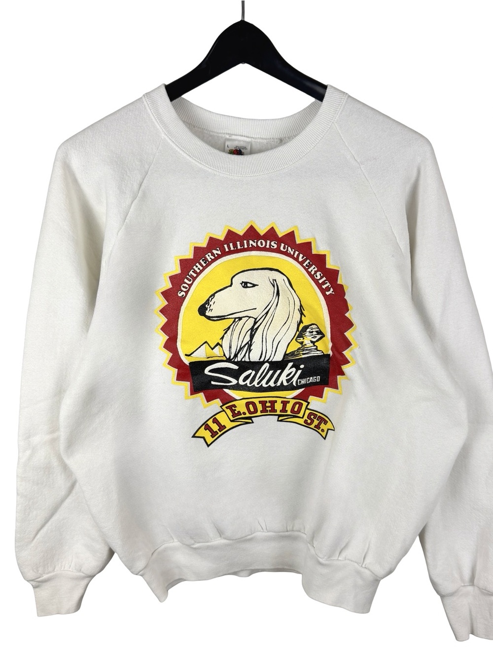 Vintage 80s Southern Illinois University College Pullover Sweatshirt Size L - Picture 1 of 9